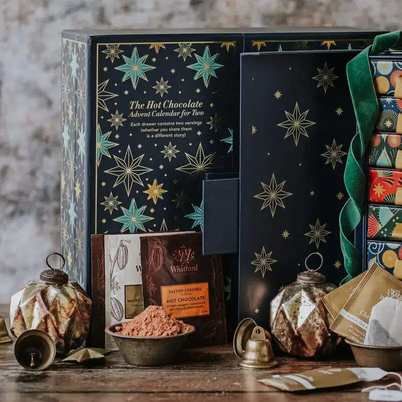 2025.Luxury Customized 24-Drawer Advent Calendar Empty Cardboard Box Best Selling Chocolate Gift Box Best Embossing Printing Han - Image 2