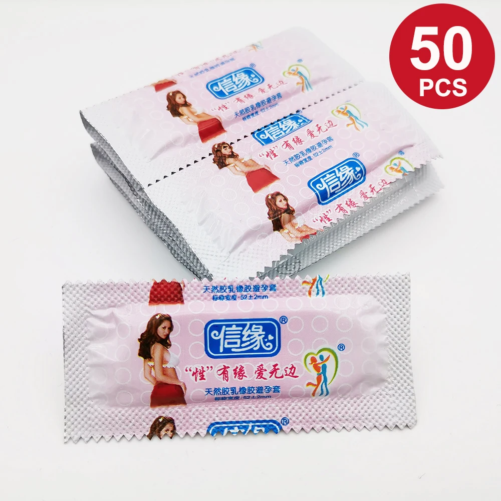 XINYUAN Condoms 40/50 Pcs Ultra Thin Natural Latex Lubricated Condom For Men Penis Sleeve Contraception Sex Toys Intimate Goods