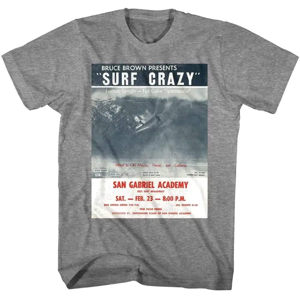 Surf Crazy Men's T Shirt Feature Length Spectacular