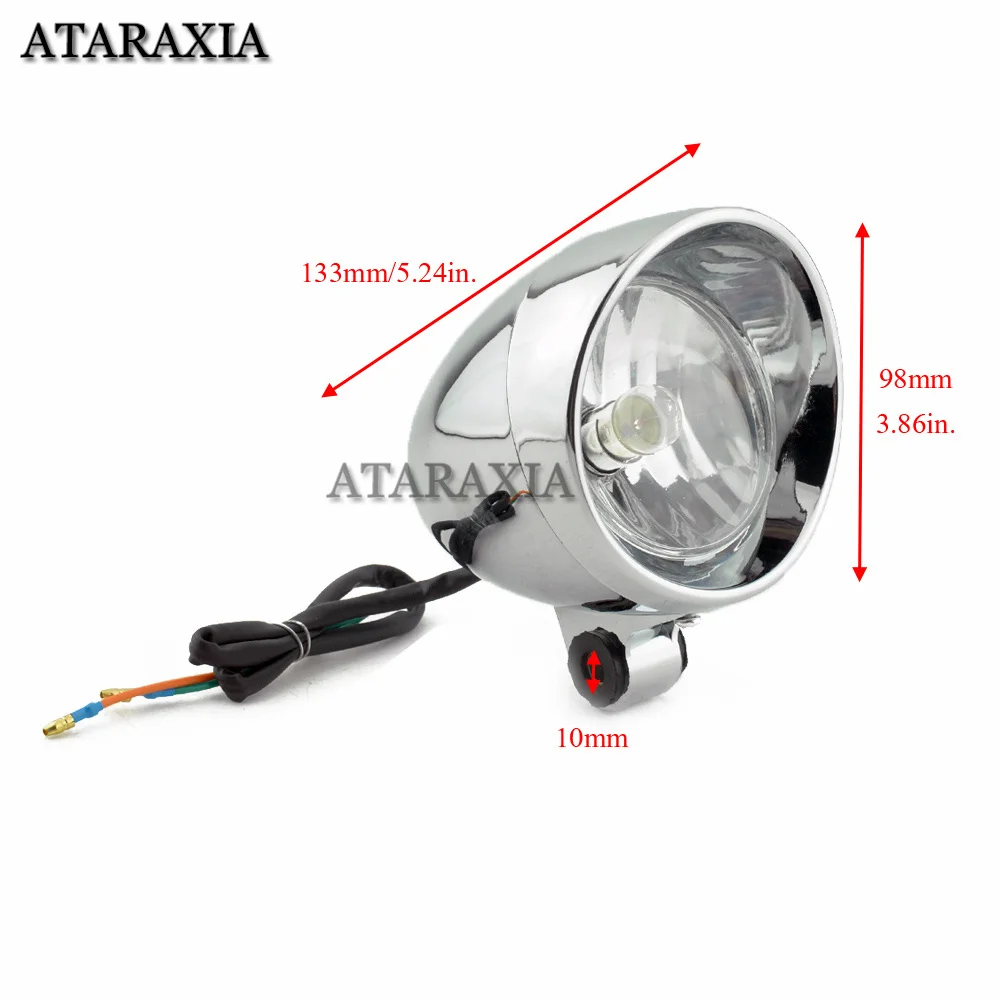 Motorcycle Front Headlight LED Bulbs Super Bright Driving Headlamp Dustproof Waterproof Motorbike Daytime Running Fog Light