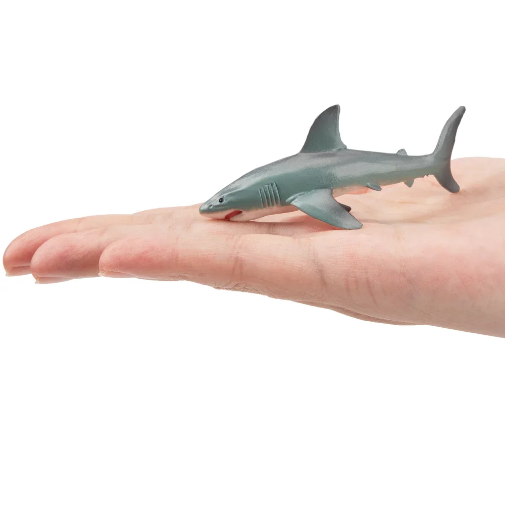 Toymany محاكاة القرش الأبيض العظيم المحيط نماذج للحيوانات لعبة شخصيات صغيرة دمى عمل التماثيل لعب الأطفال هدية كعكة ديكور #2