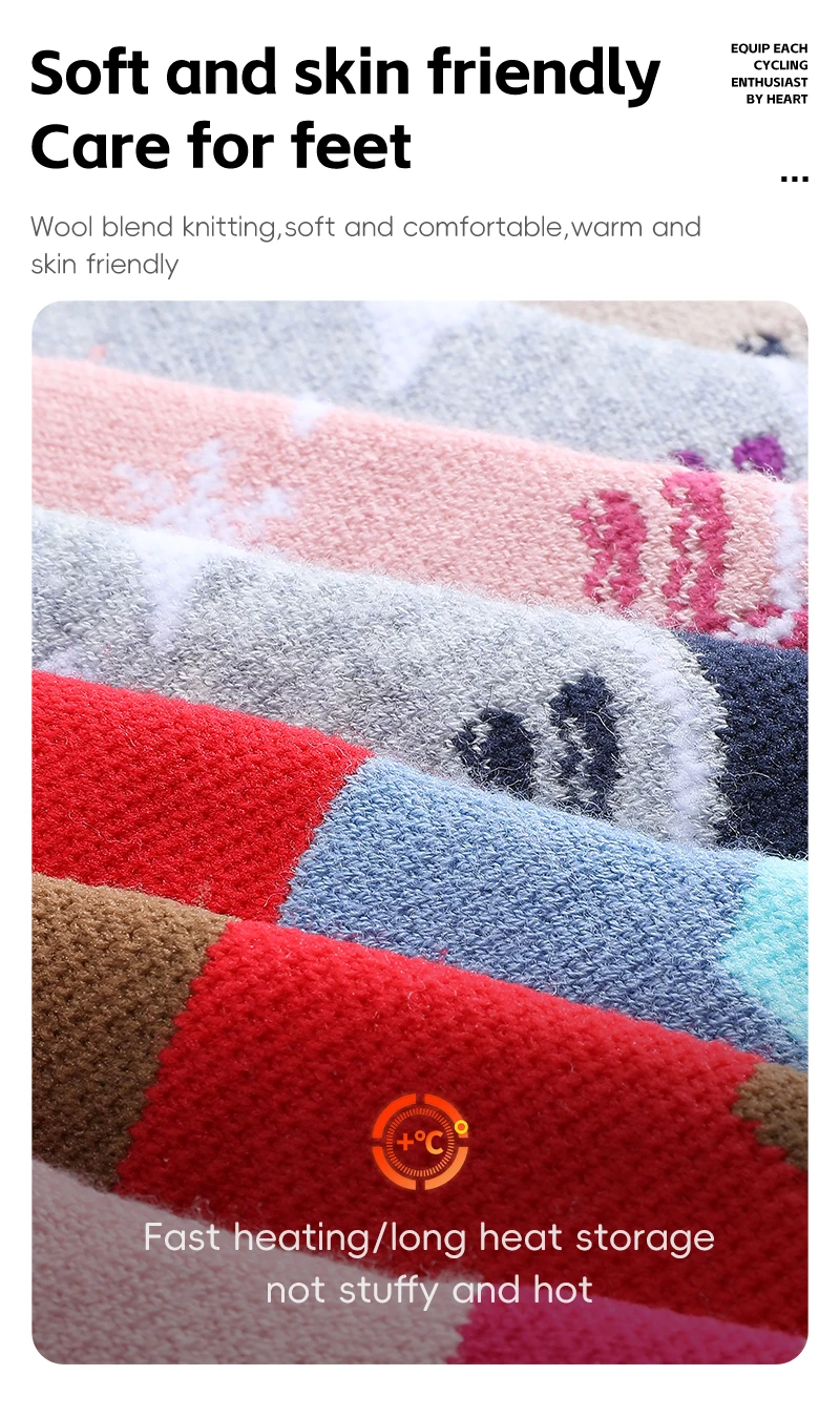 WEST BIKING Thermosocken aus Merinowolle für Jungen und Mädchen, feuchtigkeitsableitend, verdickt, warm, Ski, Wandern, Dämpfung, Kompressions-Sportsocken – Detail 9