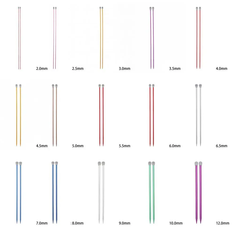 2,0-12 мм новый одноконечный свитер, алюминиевые спицы, прямые булавки, инструмент для плетения