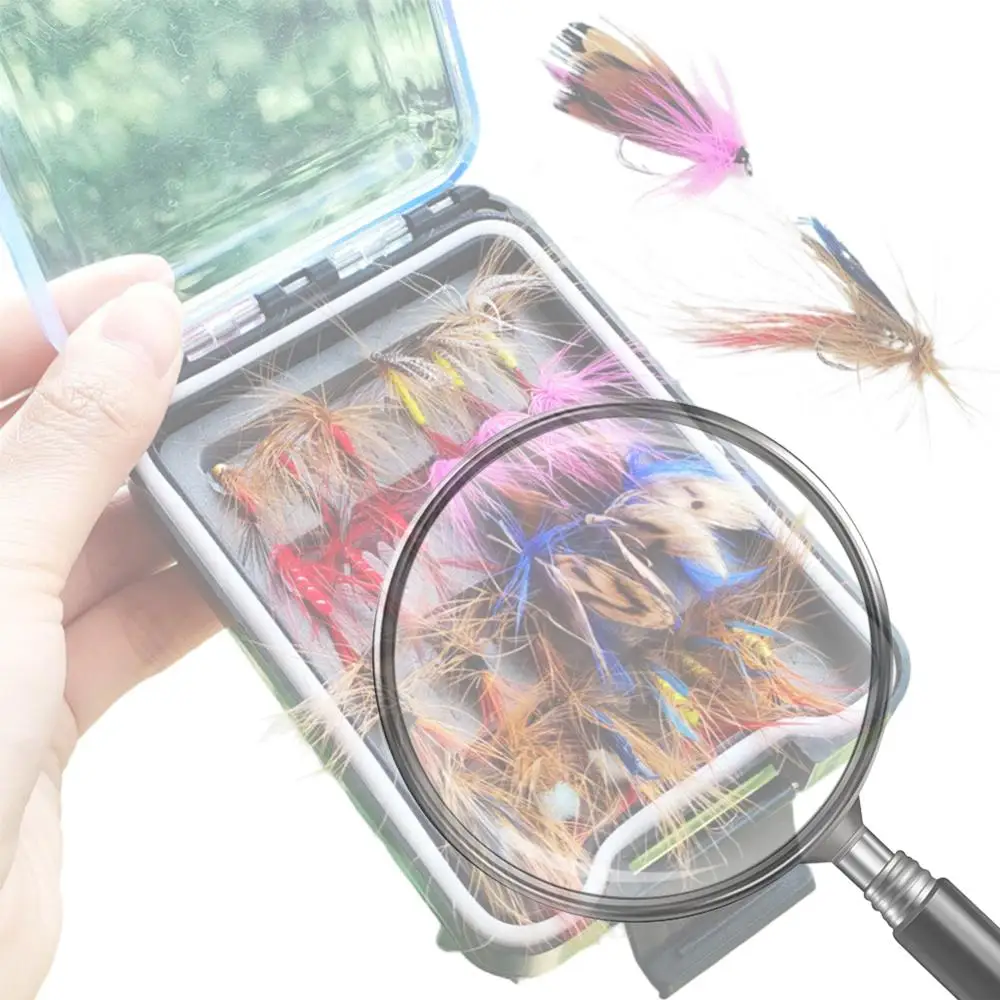 

Набор из 24 бионических приманок-мух для рыбалки, искусственные насекомые для ловли форели и карпа