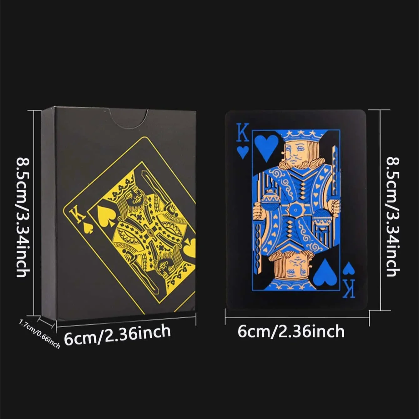 

54 шт./компл.-картаводостойкая черная матовая играющая черная пластиковая карта для настольной игры ПВХ карта