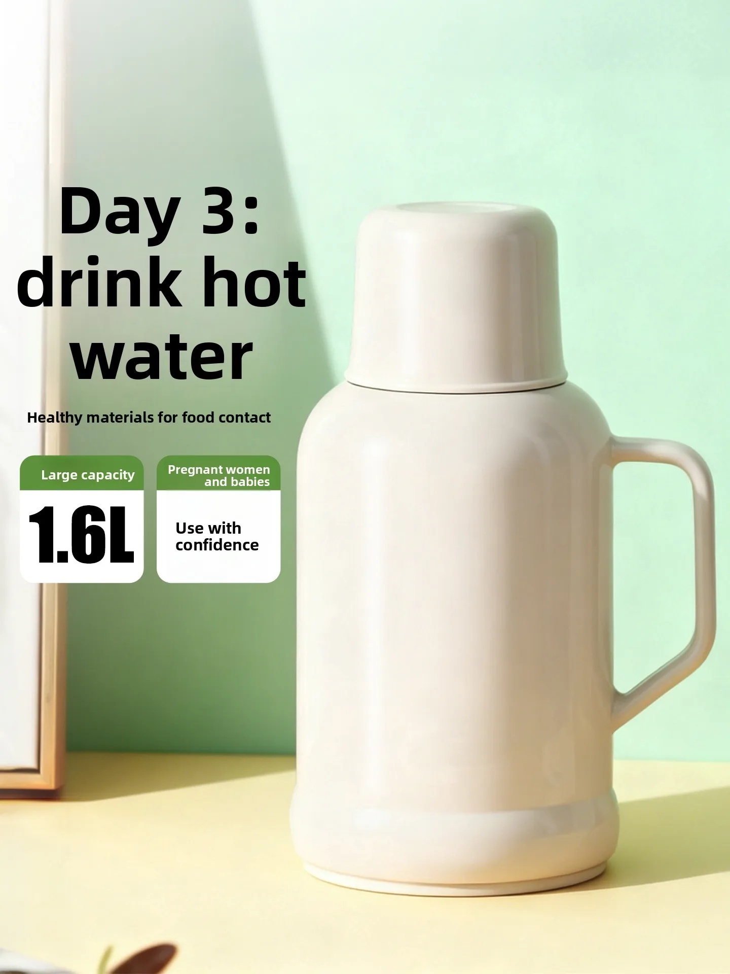 

GIANXI большая стеклянная внутренняя бочка емкости, изолированная бутылка для воды для студентов, домашнего использования, бутылка с горячей водой Dormi Antonio