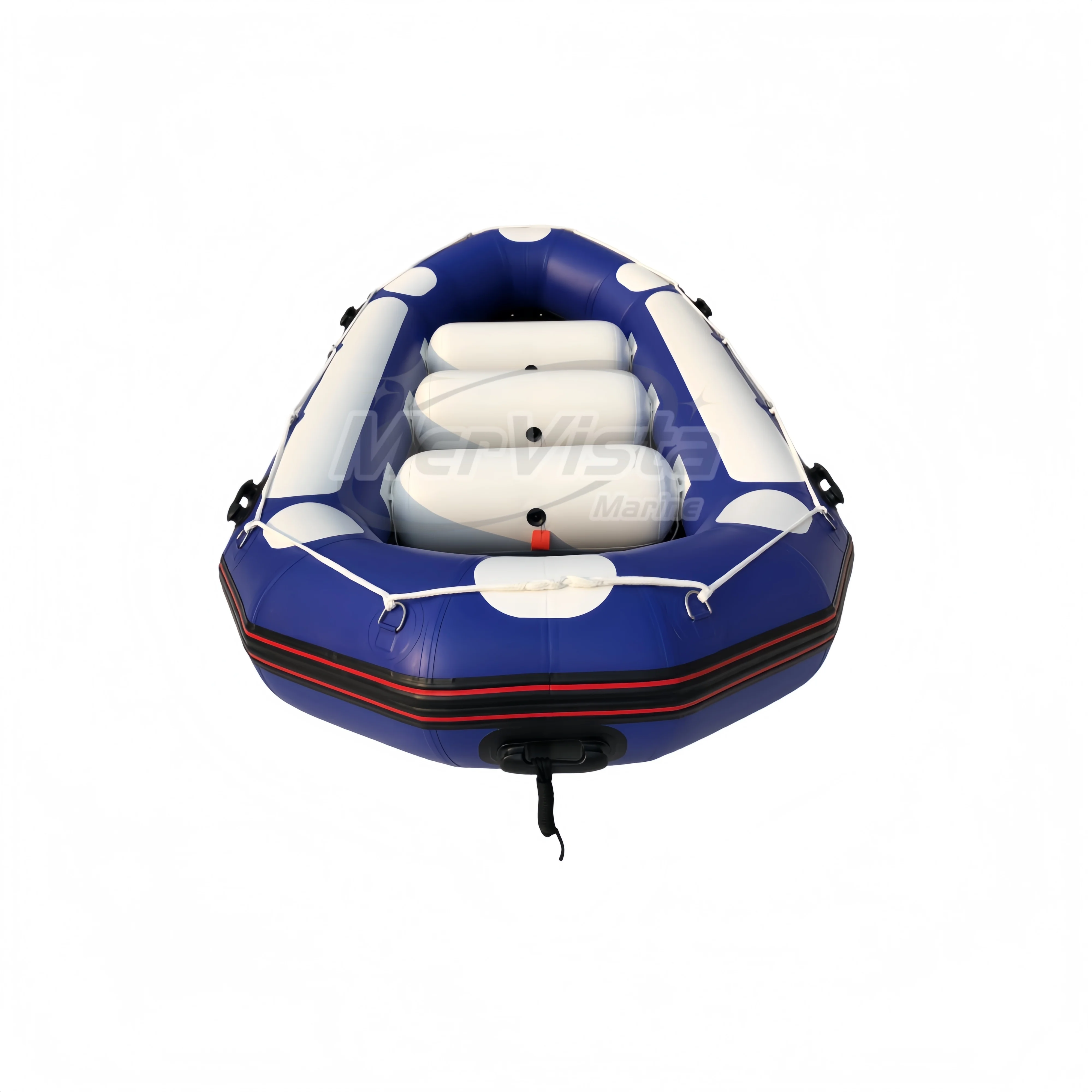 7 Person 380cm Blue Air Deck Rafts Heavy Duty Inflatable Boat Drifting Boat