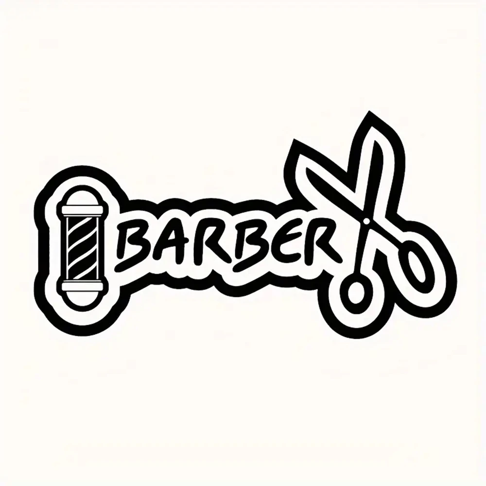 1 pc barber haircut welcome waterproof Wall Stickers Self Adhesive Art Wallpaper Background Wall Art Decal Drop Shipping