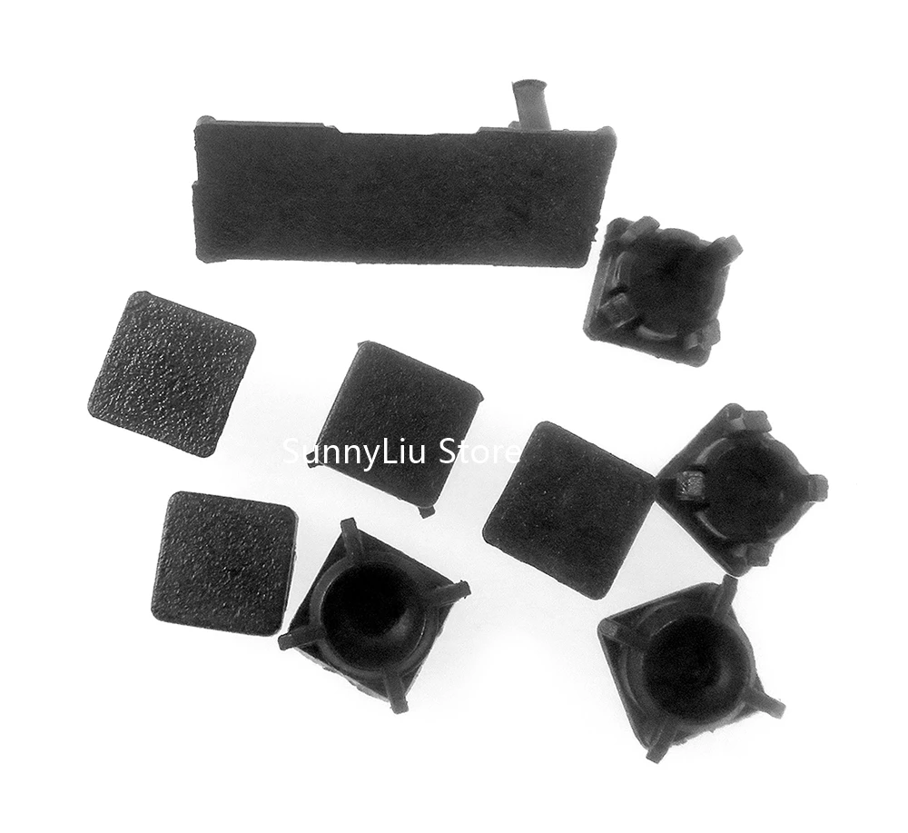 مجموعة غطاء قدم مطاطي ، قاع بلاستيكي ، أغطية برغي ، قطع غيار مجموعة لـ PS3 Slim 2000 3000 ، مجموعة كاملة غطاء قابس غبار لـ PS4 4000 ، مجموعة واحدة
