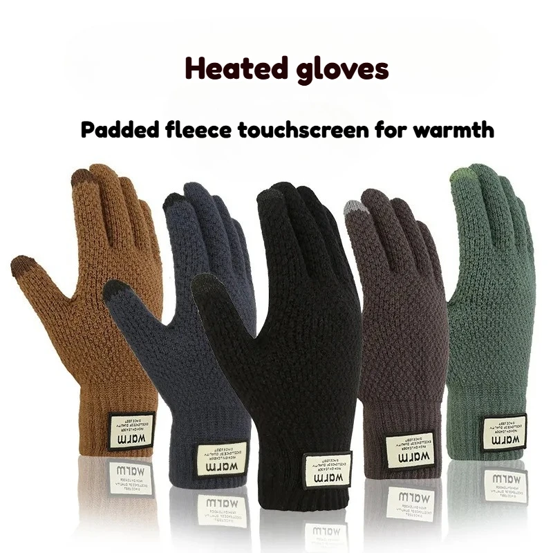 

Heated Gloves Winter Warm USB Rechargeable Full Finger Hand Warmers Touchscreen Gloves for Outdoor Cycling Skiing14 Years Older