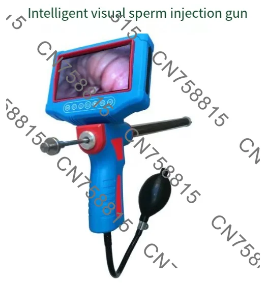 Artificial insemination device, portable cattle artificial insemination gun (with camera), supports multiple languages