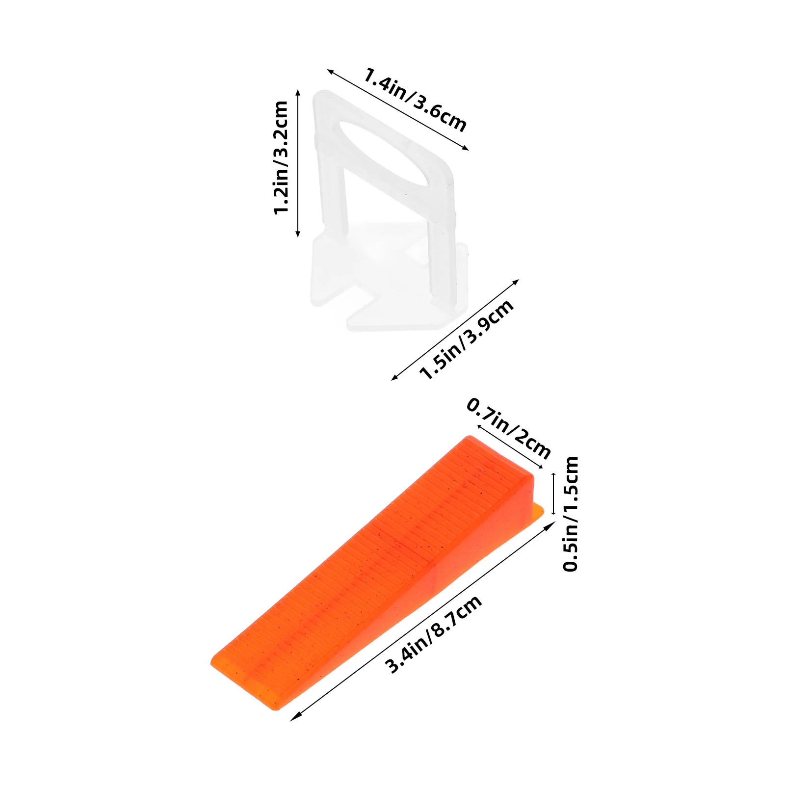 200pcs Tile Leveling Clips Wedges Set Pp Wall Floor Spacers For Kitchen Bathroom Shower Backsplash Tile Installation Tools