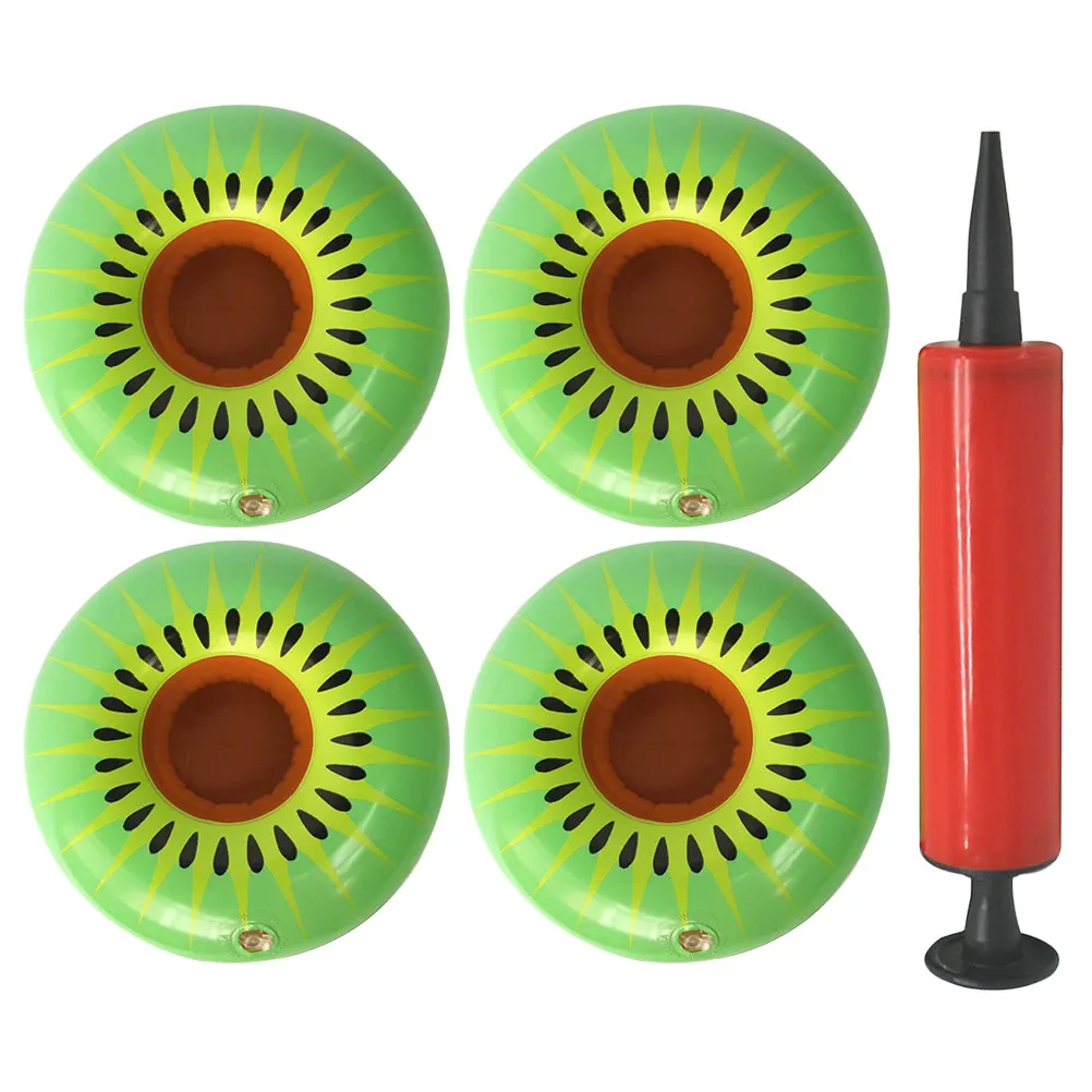 1 Set aufblasbares Bier-Tablett, tragbare schwimmende Getränkehalterung, leichter, wasserdichter schwimmender Getränkekühler für den Außenpool