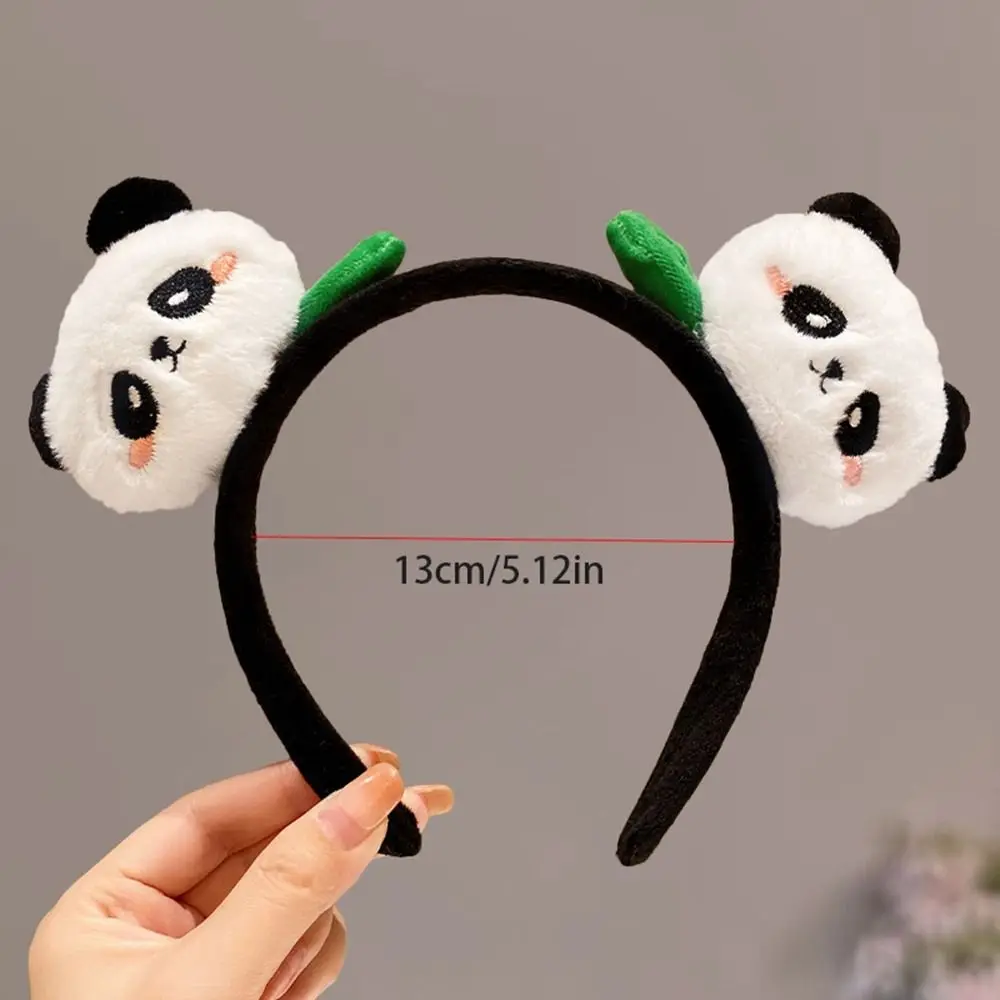 Fascia per capelli Panda in stile cinese Fasce per capelli carine Fascia per capelli per cartoni animati Accessori per capelli Copricapo Cerchietto per capelli per bambola di peluche Fotografia