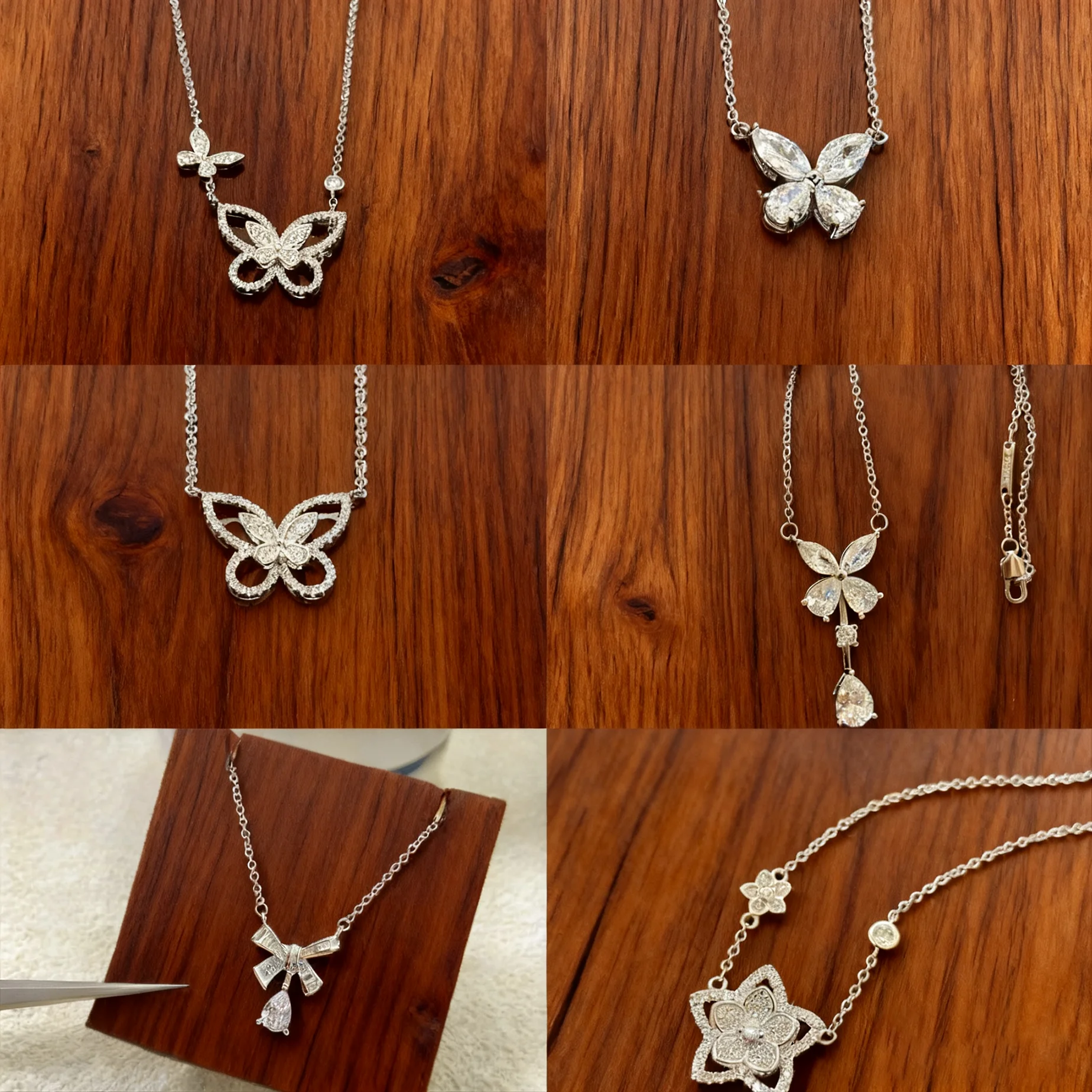 

2025 Trendy Jewelry French - style High - quality Moissanite Luxury Butterfly Women's Necklace, Sparkling & Ideal for Party