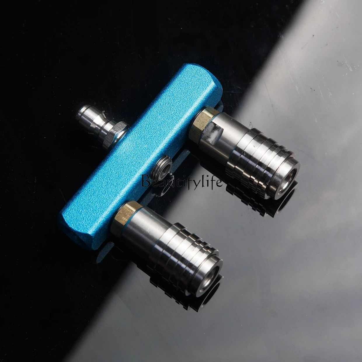 

tool parts*High pressure cleaning car double nozzle adapter rod double head 1/4 quick plug self-locking head