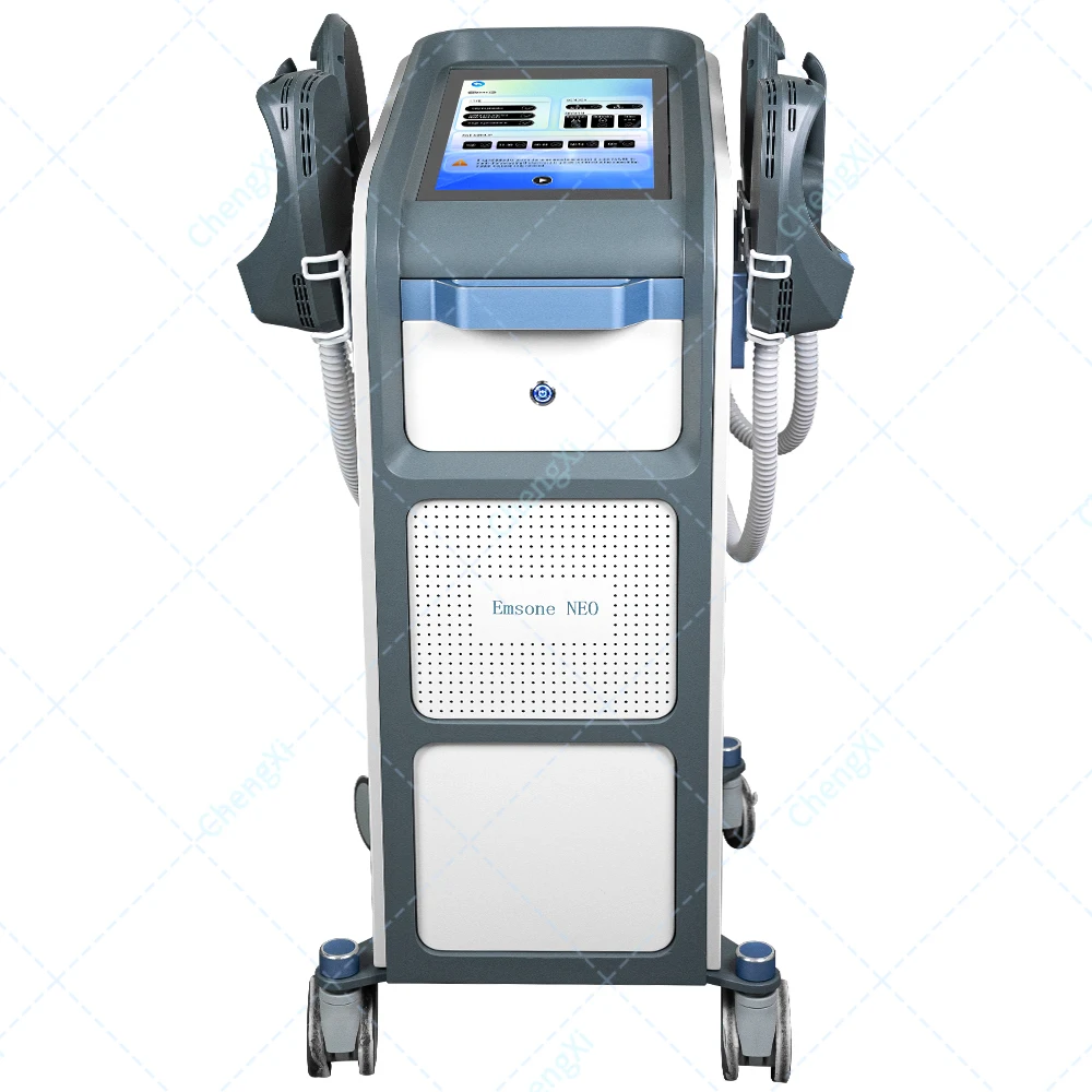 

Newest 4 Handles Fat Burning EMS RF Muscle Building Equipment Body Sculpting Machine Skin Tightening Fat Reduction Machine