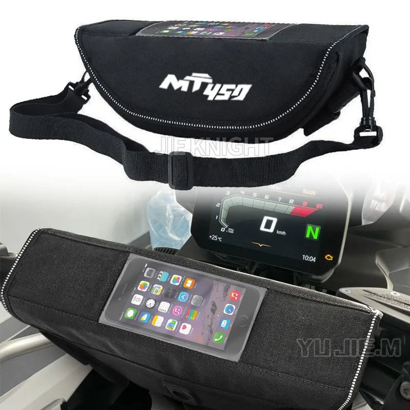Motorcycle Handlebar Travel Bag Motorcycle Waterproof And Dustproof Handlebar Storage Bag For 450MT MT450 450 MT