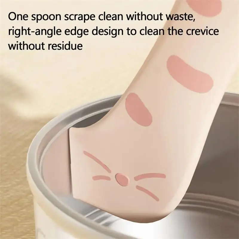 Pet Spoon Multifunctional Can Opener Wet Food Mixing Spoon Silicone Cat Can Sealing Cover Food Storage Dog Accessory