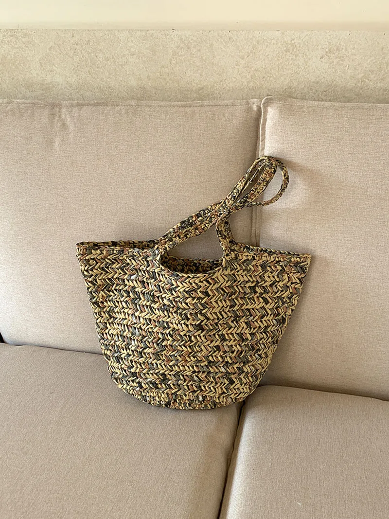 

NEW Shopper Purses and Handbags Large Capacity Straw Bag Tote Handmade Crochet Shoulder Bags for Women Bohemian Travel Beach Bag