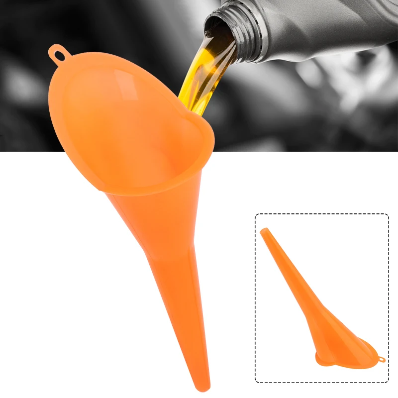 

Anti-splash Funnel Motorcycle Refueling Tools Auto Accessories Car Long Stem Funnel Gasoline Oil Fuel Filling Tools