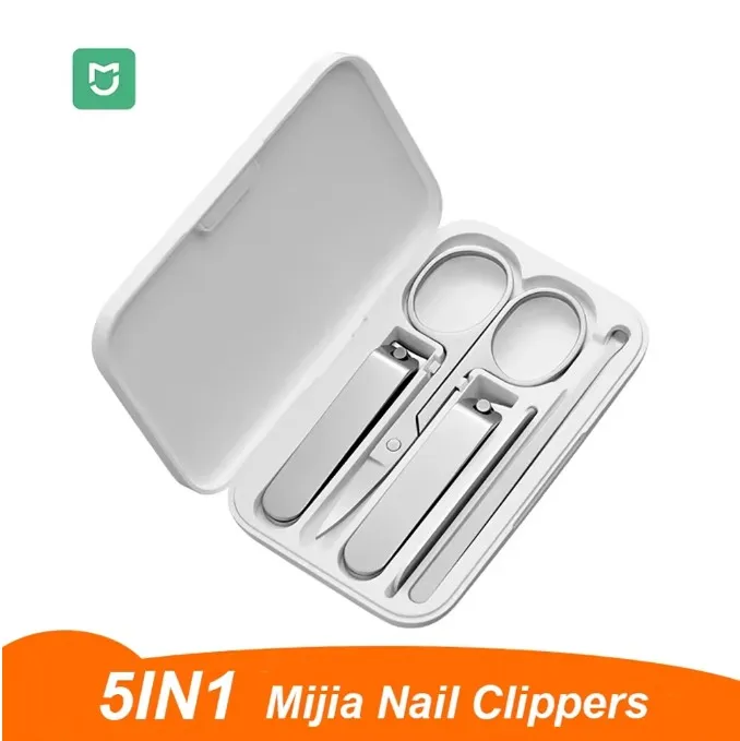 Original Xiaomi Mijia Nail Clippers Tool Set Pedicure Care Clipper Earpick Nail File Professional Beauty Nail Cutter Trimmer