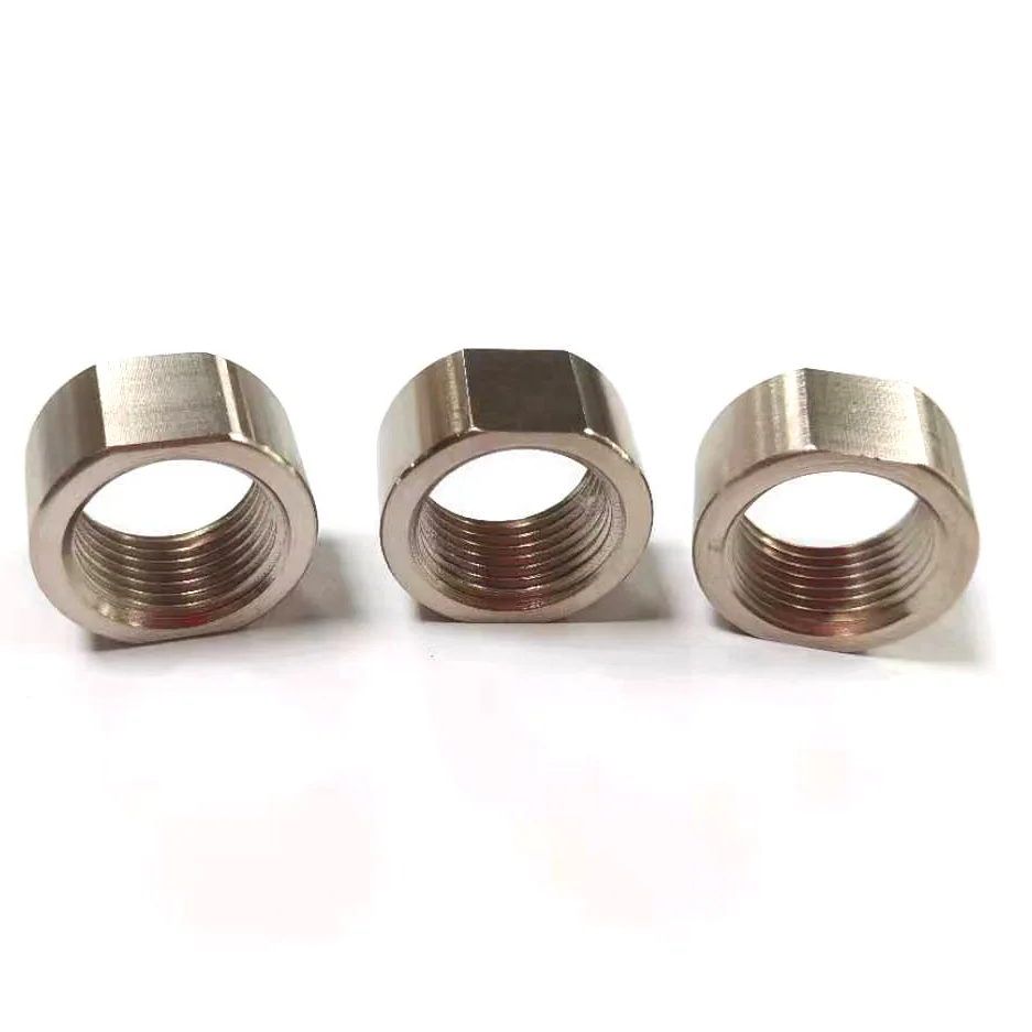 2PCS Steel Nickel Plating M18X1.5 90 Degree Elbow Nut O2 Sensor Adapter Extender Exhaust Weld On Bung Car Accessories