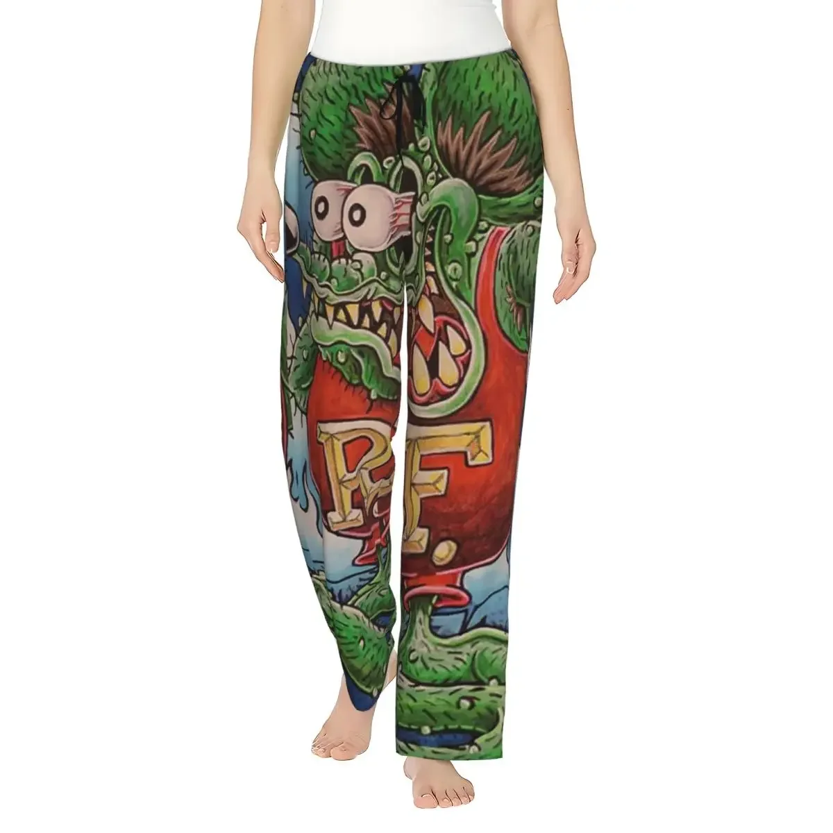 

Custom Rat Fink (18) Women Pajama Pants Lounge Sleep Sleepwear Bottoms with Pockets