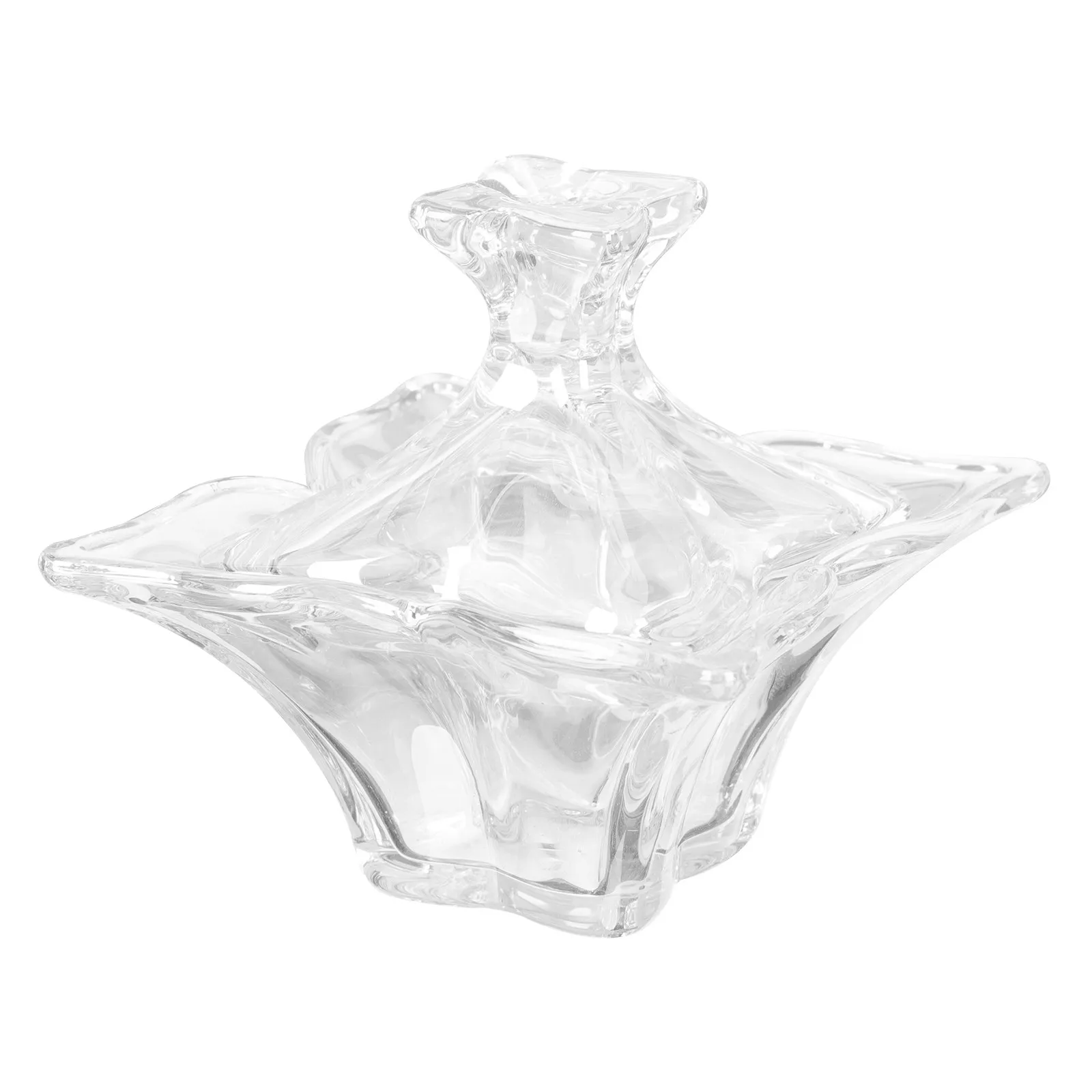 

1Pcs Crystal Glass Nail Art Liquid Container Thick Base Manicure Pen Cleaning Cup Multipurpose Nail Polish Powder Mixing Holder