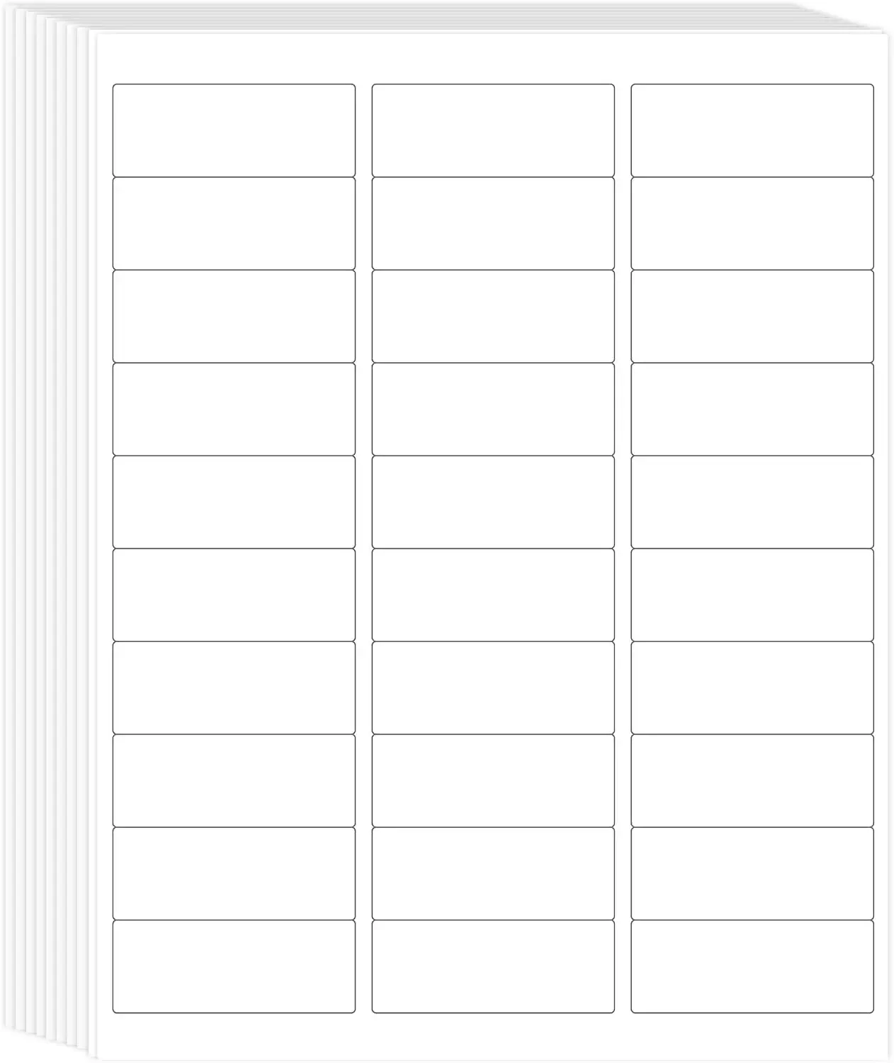 

Printable Address Labels, 1" x 2-5/8", 900 Labels, 30 per Sheet, Mailing Labels for Envelopes