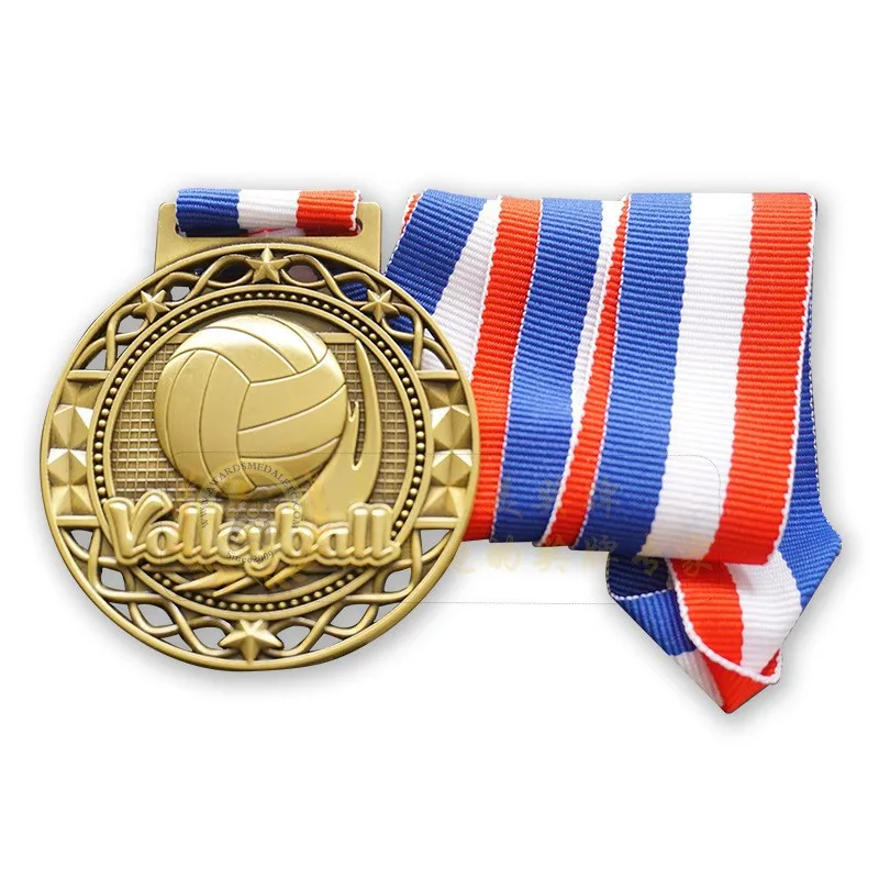 School Sports Events Volleyball Medals Gym Metal Hollow Medal System for Sports Activities