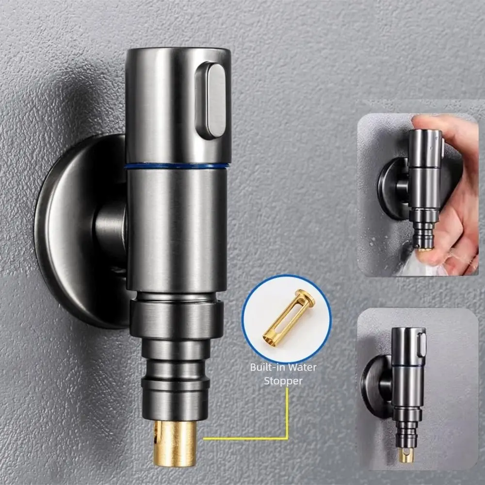 

Автоматический запорный клапан для воды, смеситель для стиральной машины, быстро открывающийся G1/2, водопроводный кран из нержавеющей стали, многофункциональный, против протечек