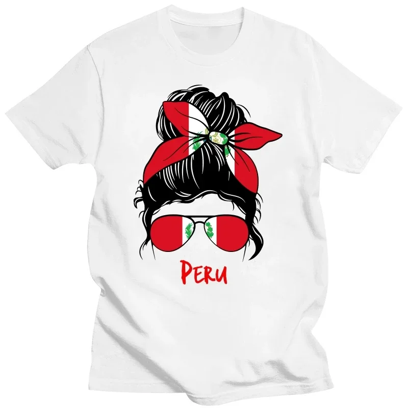 Summer Style Graphic Cotton Streetwear Short Sleeve Birthday Gifts T-shirt Men Funny Peruvian Peru Girl Peruana Flag T Shirts