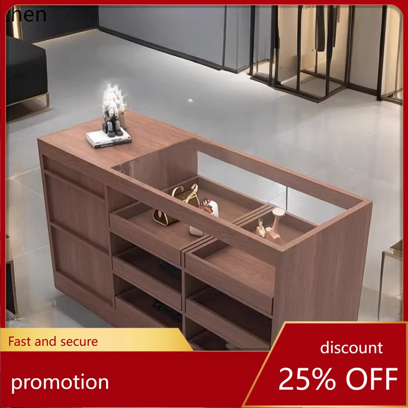 CZ clothing store glass Zhongdao flowing water platform jewelry ornament display table store display table