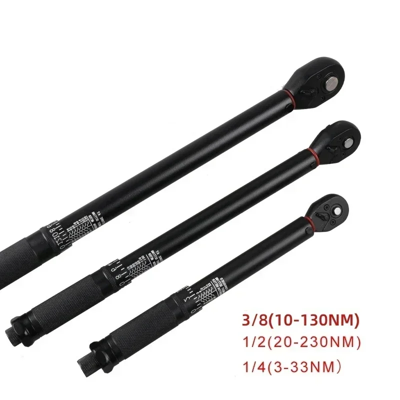 

Torque Wrench 1/2'' 3/8'' 1/4'' Square Drive Preset Bicycle Torques Key Two-way Ratchet Car Bike Automotive Hand Tools