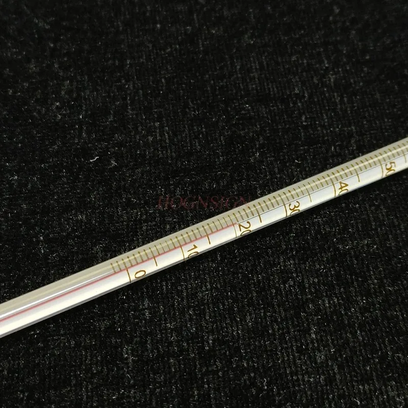 1pcs Red water thermometer 0-100 glass thermometer 30cm chemical experiment equipment glass instrument