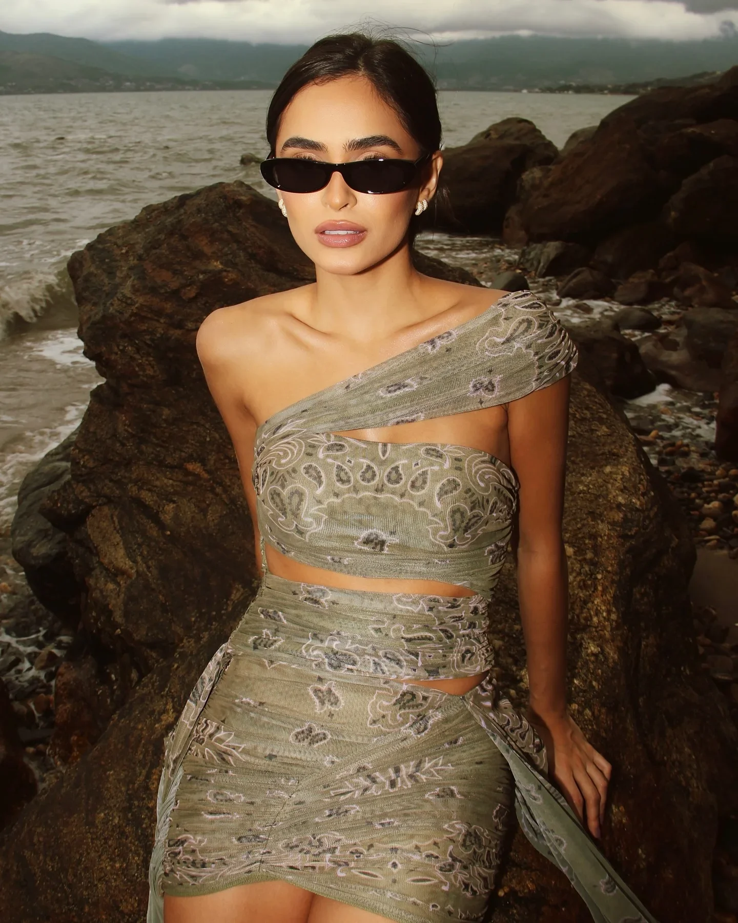 

Fashion One Shoulder Bandage High Waist Bikini And Skirt Women 3Pcs Swimsuit 2025 New Sexy Lady Swimwear Biquini Bathing Suit