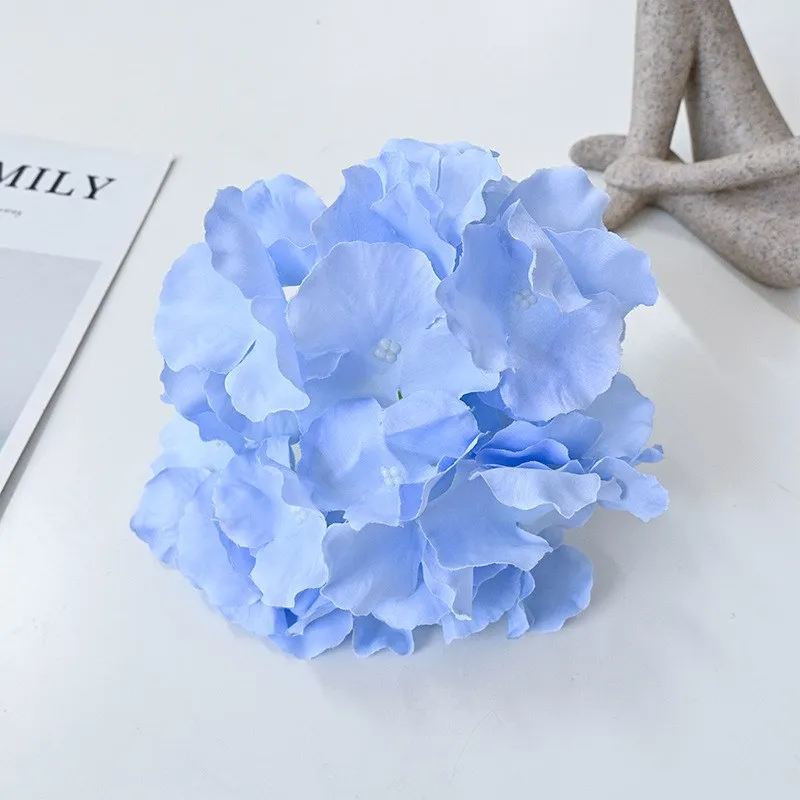 Künstliche Hortensie Köpfe 10 Stück Hochzeit Blumen arrangements Boden Blumen arrangements nach Hause Hochzeit Mittelstücke – Detail 9
