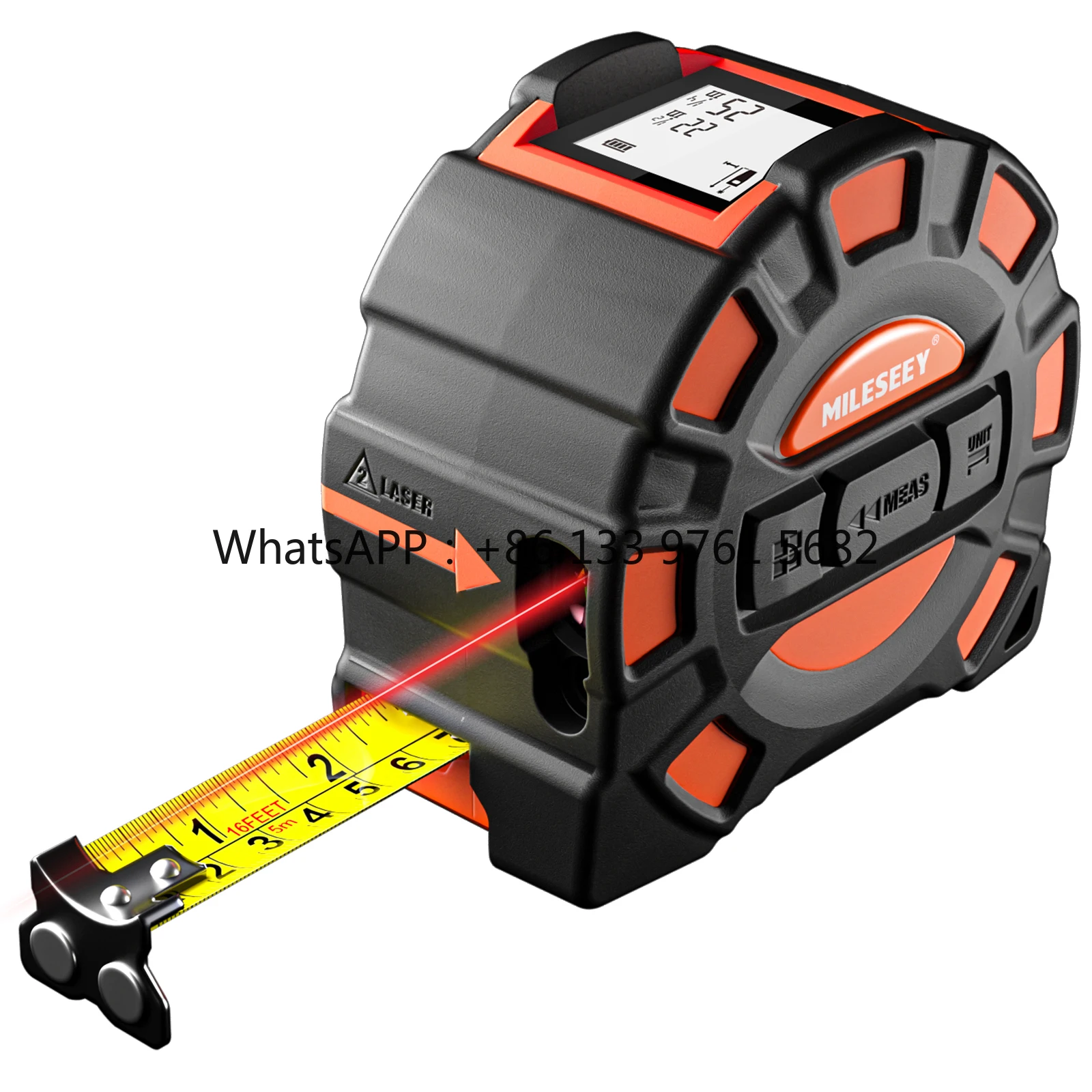 

2025 Hot Sale2 in 1 Tape Measure Portable & Rechargeable Durable Tape Measure with Double Magnetic Hook