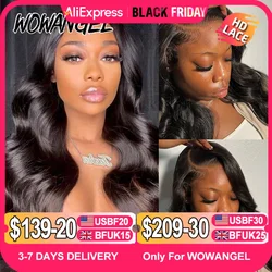 Wow Angel 13x6 HD Lace Front Wigs 250% Remy Hair Body Wave Human Hair Wigs HD Lace Wigs Pre Plucked Wear To Go Wigs for Women