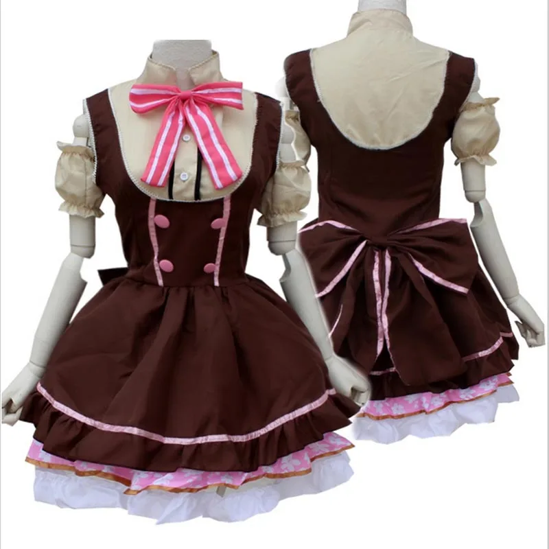 Anime Love Live Tojo/ Umi/ Eli / Hanayo/ Nico/ Rin Candy Maid Uniform Princess Lolita Dress Costume Cosplay love live cosplay