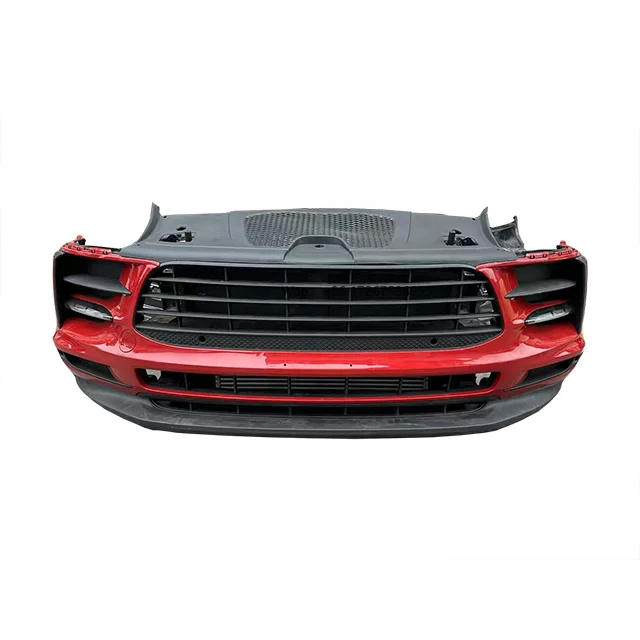 

For Macan Front Bumper Headlights Grille Grill Frame Fan Radiator Parking Sensor Wiring Harness