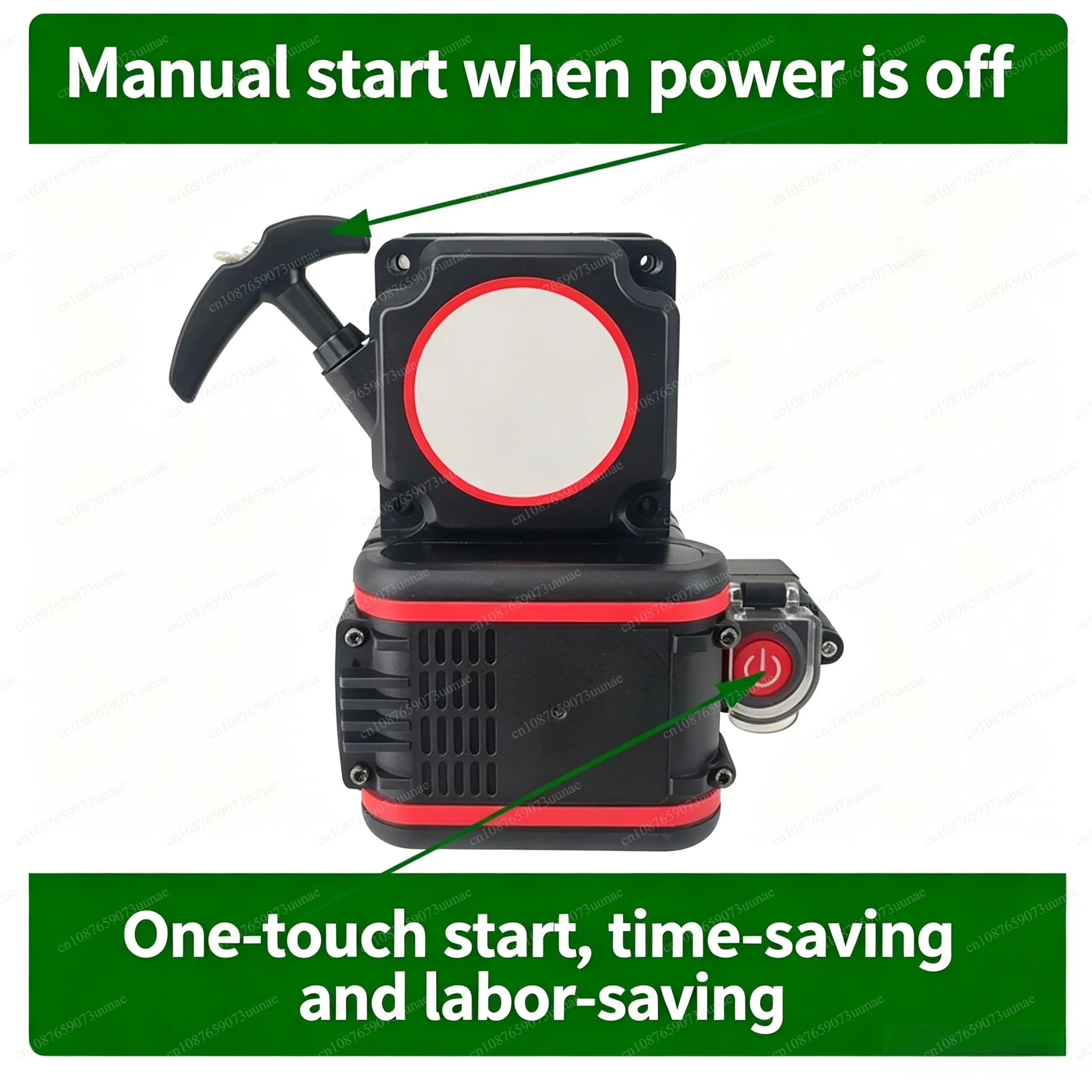 G45LTU430 Pull Start Disc, Two‑Stroke Hand Puller Electric Starter Replacement Accessory for Lawn Mower Ground Drill