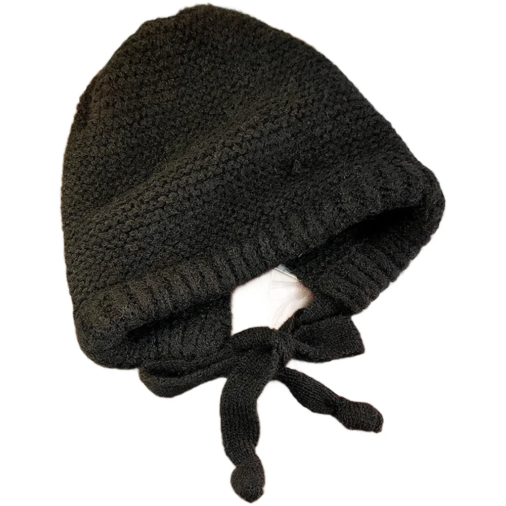 Windproof Knitted For balaclava Hat for Men Women - for convertible 2 in 1 Design from For beanie to Bag for Daily Winter Use