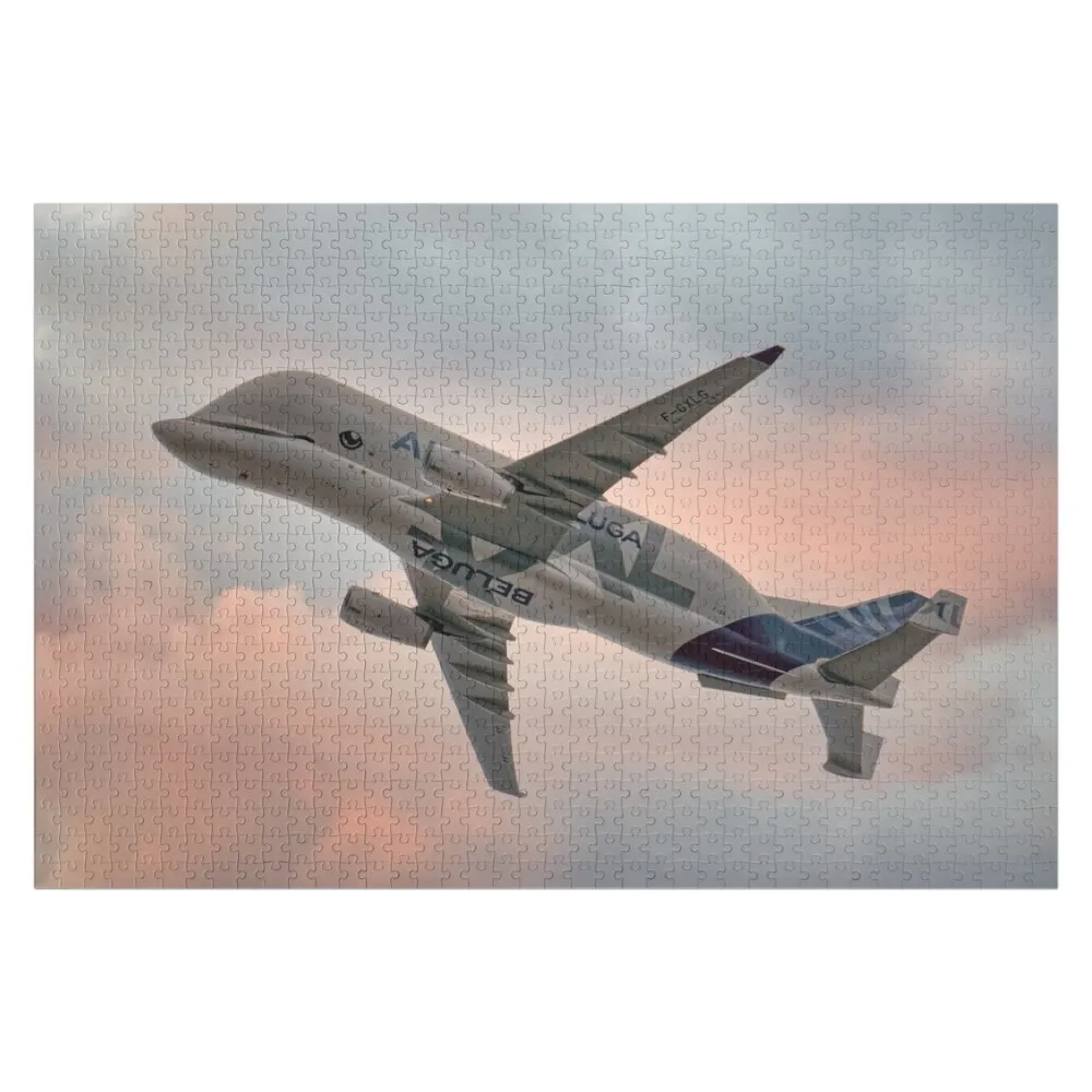 

Airbus Beluga XL Over The Wirral Jigsaw Puzzle Custom Child Toddler Toys Photo Wooden Jigsaws For Adults Puzzle