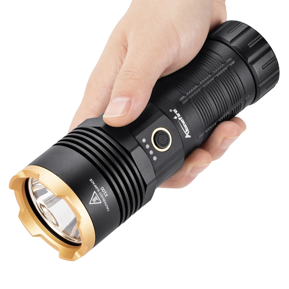 5000 Lumen Hochleistungs-Lichtstrahl-Taschenlampe, USB wiederaufladbar, Aluminium, Outdoor, Jagd, Camping, Angeln, Wanderung, Reisen, leistungsstarke Taschenlampe