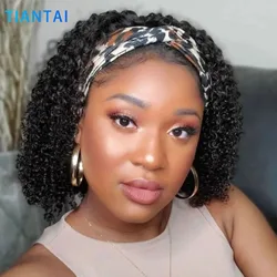 Headband Wig Human Hair Curly Human Hair Wigs For Women Human Hair Short Bob Wig Kinky Curly Human Hair Wigs None Glue Wig