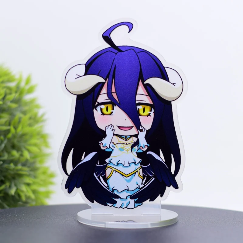 10CM Janpanese Anime Overlord Arcylic Stand Cartoon Figures Keyrings Cartoon Accessories