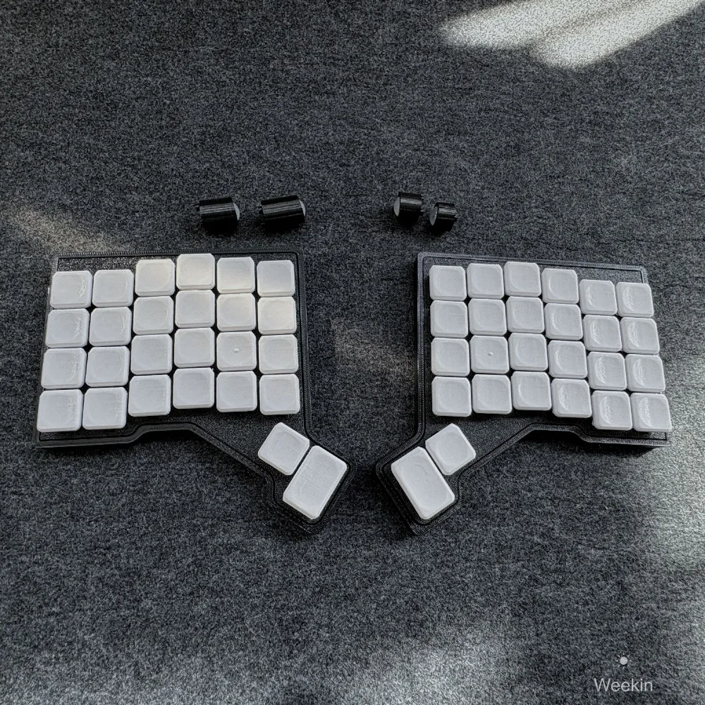 Weekin Gemini سبليت لوحة المفاتيح الميكانيكية السلكية الانظار التبديل Choc V1 RGB دعم قارورة برنامج مخصص لوحة المفاتيح الميكانيكية #3