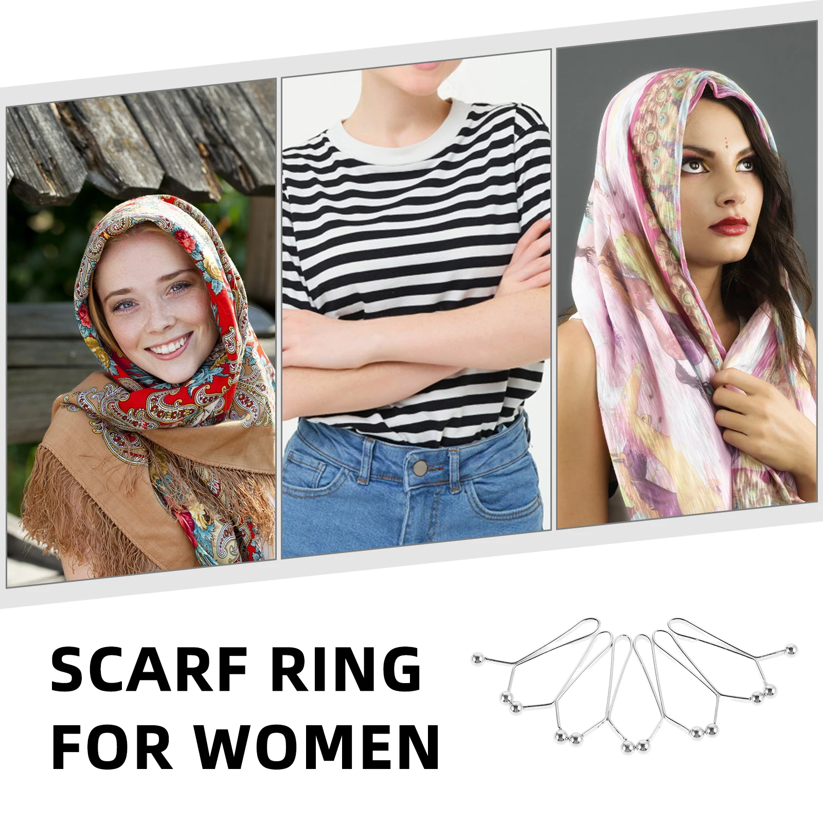 

10 Pcs Women's Headscarf Clip Hijab Pins Waist Change Clips Clothing Cinch